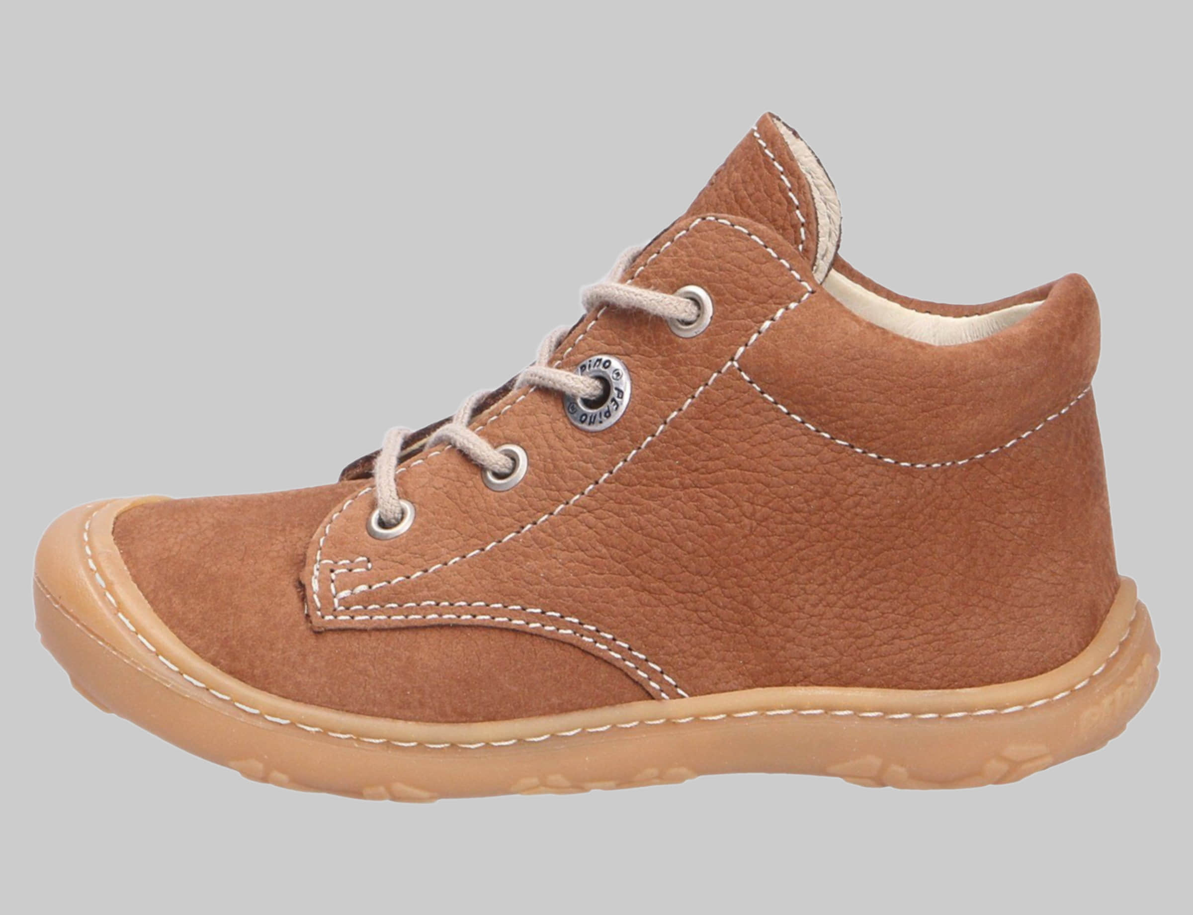 Lauflernschuhe PEPINO by RICOSTA PEPINO by RICOSTA Cory 50 WMS Mittelweite Lauflernschuh | Leder-Schnürschuh mit flexiblem Profil | WMS-System für optimale Passform | Größen 18-28 Curry