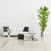 Dekoration PLANTASIA PLANTASIA Kunstbambus Strauch - Echtholzstamm Palmenholz & Textilfaser-Blätter | 160-220 cm Höhe | Deko Bambus für Wohnung & Garten | Inkl. Stabilem Zementtopf