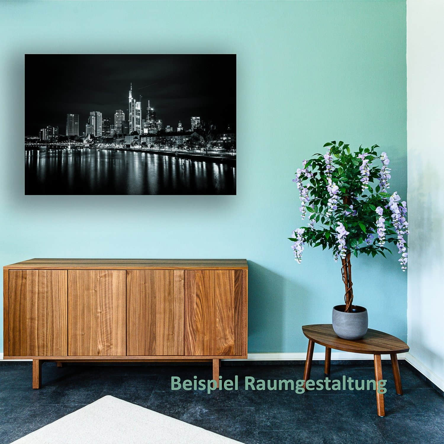 PLANTASIA Kunstbaum Künstlicher Wisteria (Blauregen) 150 cm – Realistische Kunstpflanze mit Echtholzstamm, 945 Blättern & 30 Blütenranken inkl. Ziertopf Gelbe Blüt PLANTASIA Dekoration