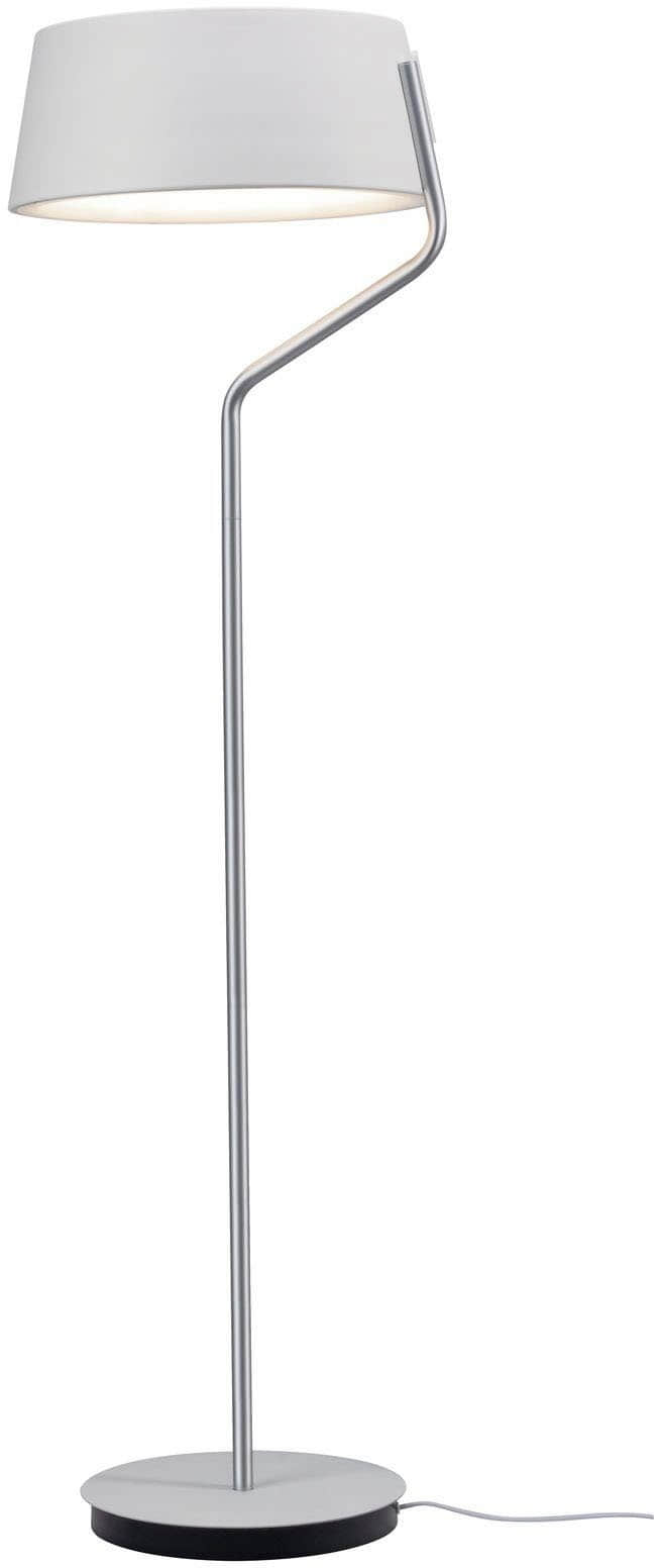 Paulmann Paulmann Belaja 79721 LED Floor Lamp - 22W Integrated LED, Warm White (2700K), 3-Step Dimmable, White/Chrome Matte Finish - Modern Living Room Lighting Lampen