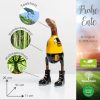 Rikmani Handgeschnitzte Holzente mit Stiefeln - Premium Dekofigur aus 3 Holzarten (Teak, Bambus, Mahagoni) - Exklusives Unikat für Wohnzimmer & Geschenk fußball_ge Rikmani Dekoration