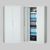 STEELSu00D8N Schränke STEELSØN Aktenschrank Regulus Grau | Höhenverstellbare Stahlschrank (168x80x40cm) mit Sicherheitsschloss - Ideal für Büro & Homeoffice Grau
