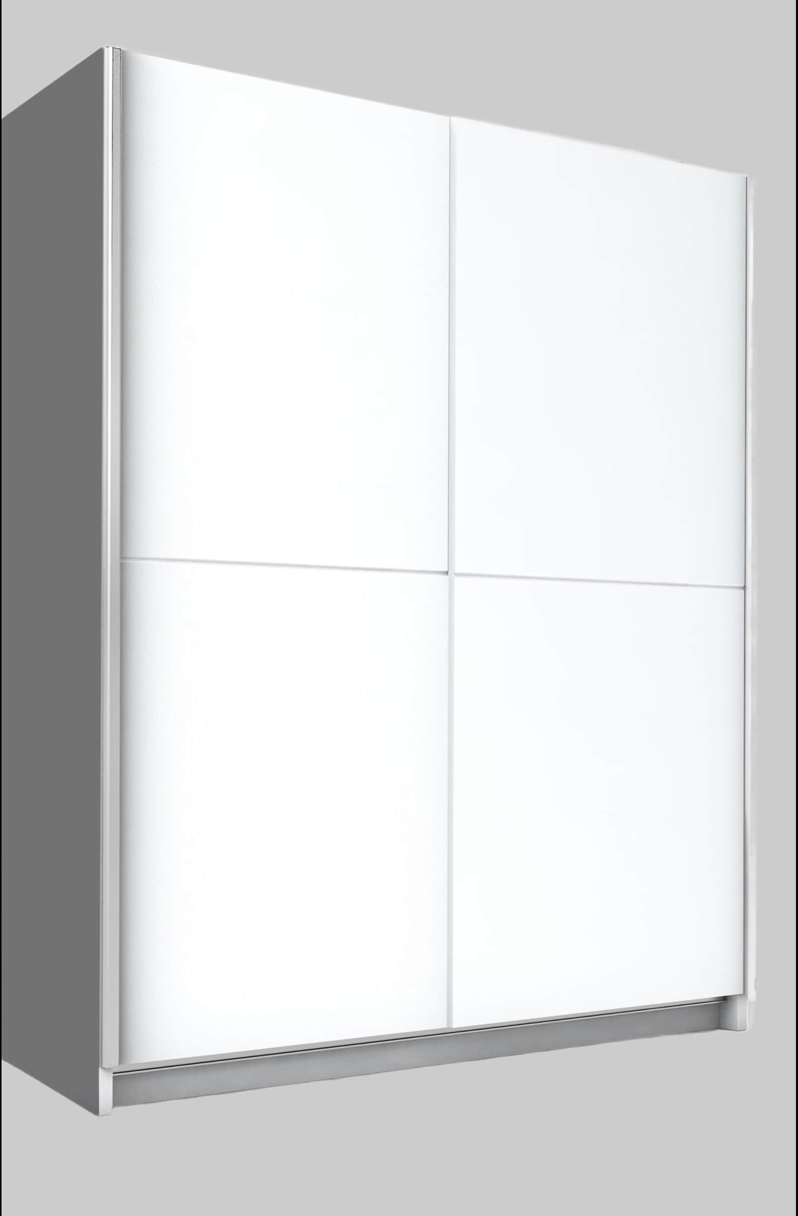 Schränke Schlafkontor Schlafkontor Schwebetürenschrank 'Heimo/Fast' - Kleiderschrank & Garderobenschrank mit 6 Böden, ausziehbarer Kleiderstange & platzsparendem Design Weiß