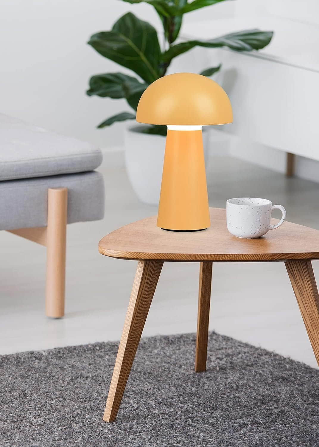 Sparkle Lighting Lennox LED Table Lamp - Dimmable, IP44 Waterproof, 4000mAh Battery Operated with USB Charging (IlLudmilate Yellow) gelb lightling Lampen