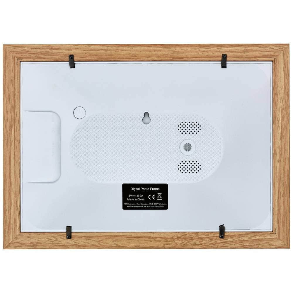 TFA Dostmann TFA Dostmann FRAMEO 10.1" Digital Picture Frame with WiFi & App (32GB Storage, Touchscreen, Weather Display) - Brown/White Dekoration