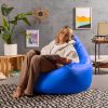 Veeva Recliner Gaming Sitzsack - Waterproof German-Made Bean Bag Chair with Ottoman for Adults & Kids blau Veeva Sessel