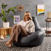 Veeva Veeva Recliner Gaming Sitzsack - Waterproof German-Made Bean Bag Chair with Ottoman for Adults & Kids grau Sessel