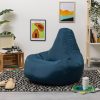 Veeva Recliner Gaming Sitzsack - Waterproof German-Made Bean Bag Chair with Ottoman for Adults & Kids blaugrün Veeva Sessel