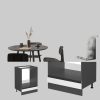Vicco Vicco R-Line Herdumbauschrank 60 cm - Hochwertiger Ofenschrank in Artisan-Eiche | Modularer Küchenumbauschrank mit höhenverstellbaren Füßen | Made in Germany Weiß Schränke