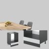Vicco R-Line Herdumbauschrank 60 cm - Hochwertiger Ofenschrank in Artisan-Eiche | Modularer Küchenumbauschrank mit höhenverstellbaren Füßen | Made in Germany Weiß Landh Vicco Schränke