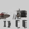 Vicco Schränke Vicco R-Line Unterschrank Anthrazit 60 cm ohne Arbeitsplatte | Modulares Küchensystem | Höhenverstellbar | Langlebiges Küchenmöbel Weiß