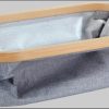 Dekoration WENKO WENKO Aufbewahrungskorb Bahari - 38x20x26 cm, Bambusrahmen mit Polyesterkorb, faltbar, 20L Fassungsvermögen