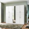 Wimex Wimex Drehtürenschrank Taiga | Moderner Kleiderschrank mit Spiegel & Schubladen | 3 Innenausstattungsvarianten | 225/270cm Breite | Made in Germany weiß Schränke