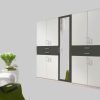 Wimex Drehtürenschrank Taiga | Moderner Kleiderschrank mit Spiegel & Schubladen | 3 Innenausstattungsvarianten | 225/270cm Breite | Made in Germany weiß-graph Wimex Schränke