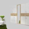 Schränke Wimex Wimex Drehtürenschrank Taiga | Moderner Kleiderschrank mit Spiegel & Schubladen | 3 Innenausstattungsvarianten | 225/270cm Breite | Made in Germany weiß-plank