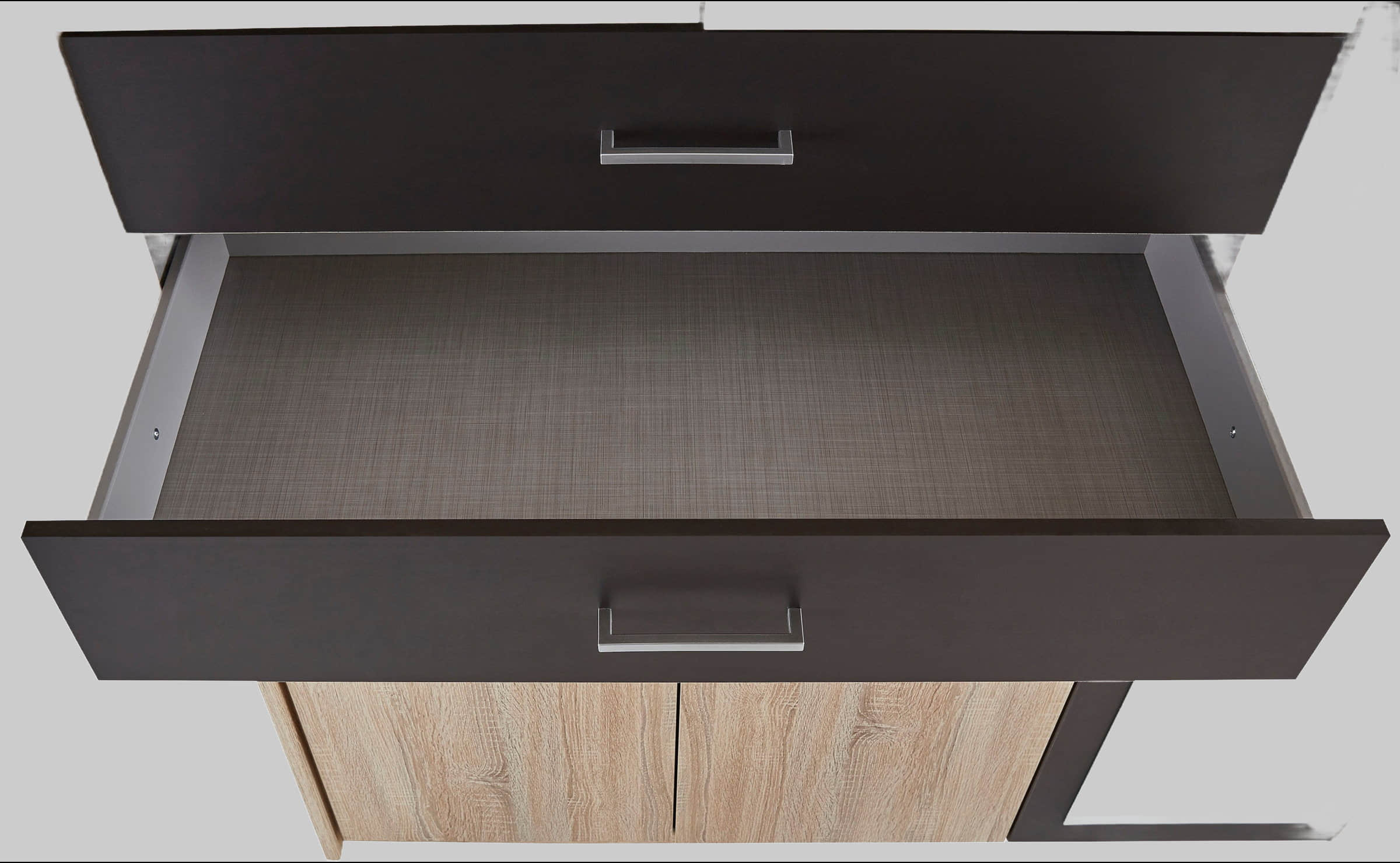 Wimex Schränke Wimex Drehtürenschrank Taiga | Moderner Kleiderschrank mit Spiegel & Schubladen | 3 Innenausstattungsvarianten | 225/270cm Breite | Made in Germany graphit