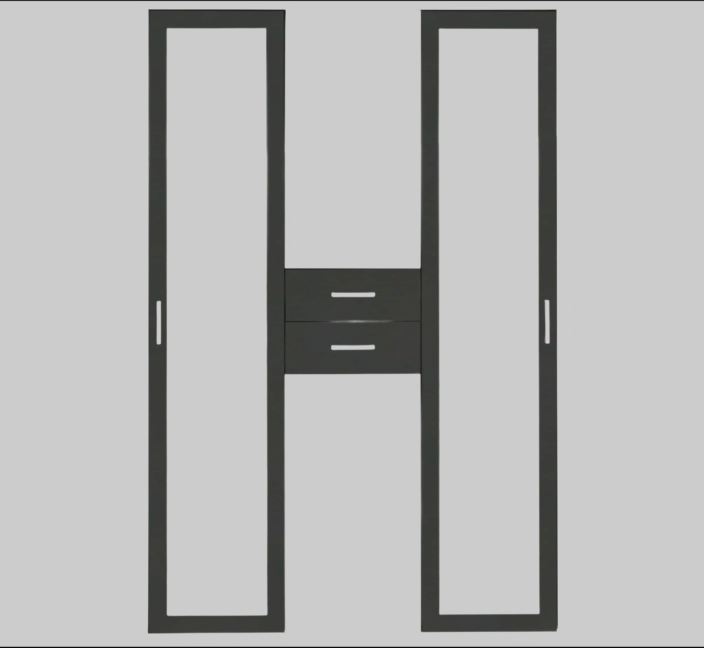 Schränke Wimex Wimex Kleiderschrank Diver | Drehtürenschrank mit Spiegel & Schubladen | 225cm oder 270cm Breite | 3 Innenausstattungsvarianten | beige/plankeneichefarben/graphit | Bestseller Schlafzimmerschrank weiß/graph
