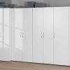 Wimex Multiraumkonzept Schrank 2-Türig Weiß | 40x80x185 cm | 5 Einlegeböden | Hochwertiger Holzwerkstoff | Stauraumwunder für Schlafzimmer & Flur unbekannt Schränke Wimex