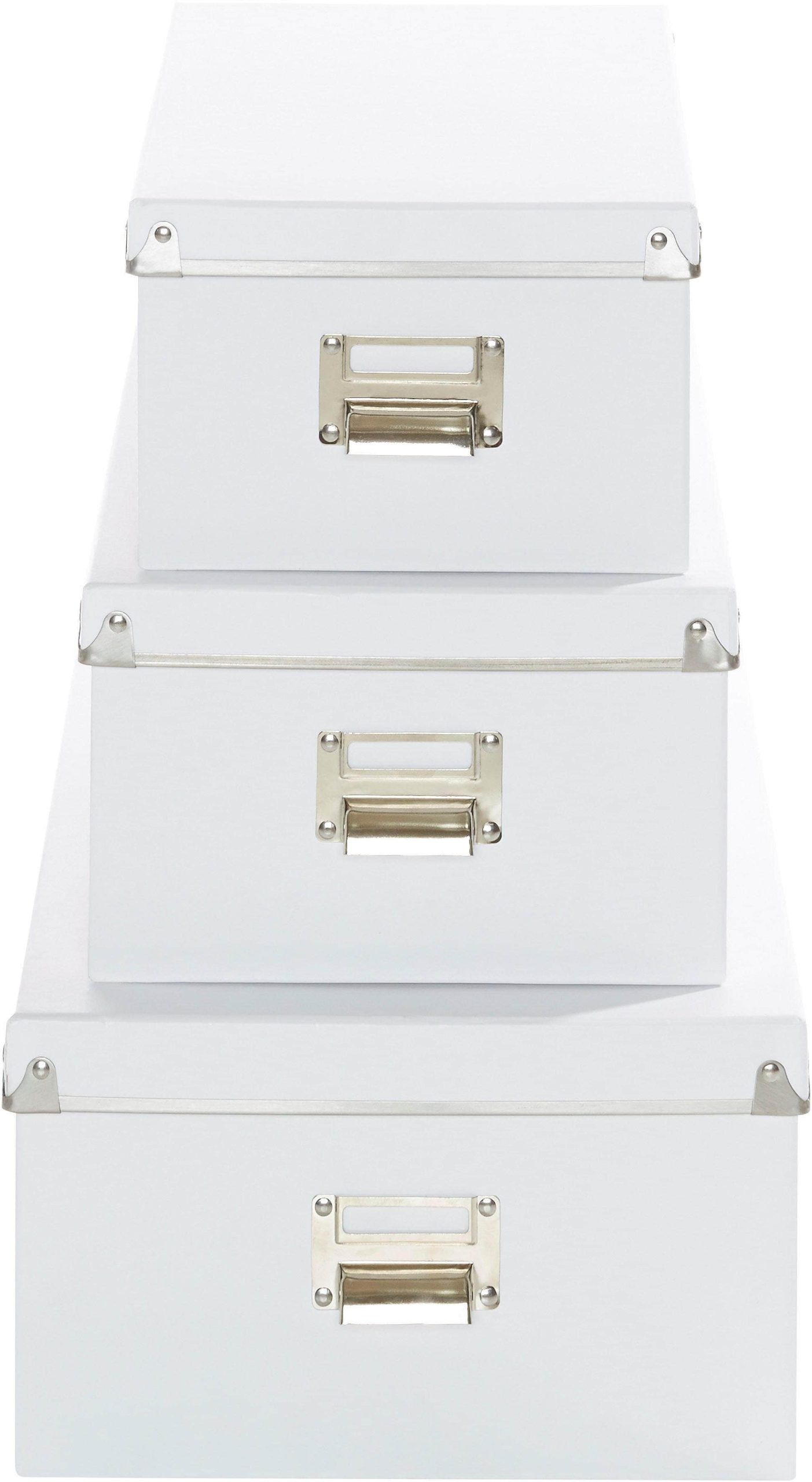 Zeller Present Premium Storage Box Set (5-Piece) – Durable Cardboard Organizers with Metal-Reinforced Lids & Labeling Handles Zeller Present Aufbewahrung