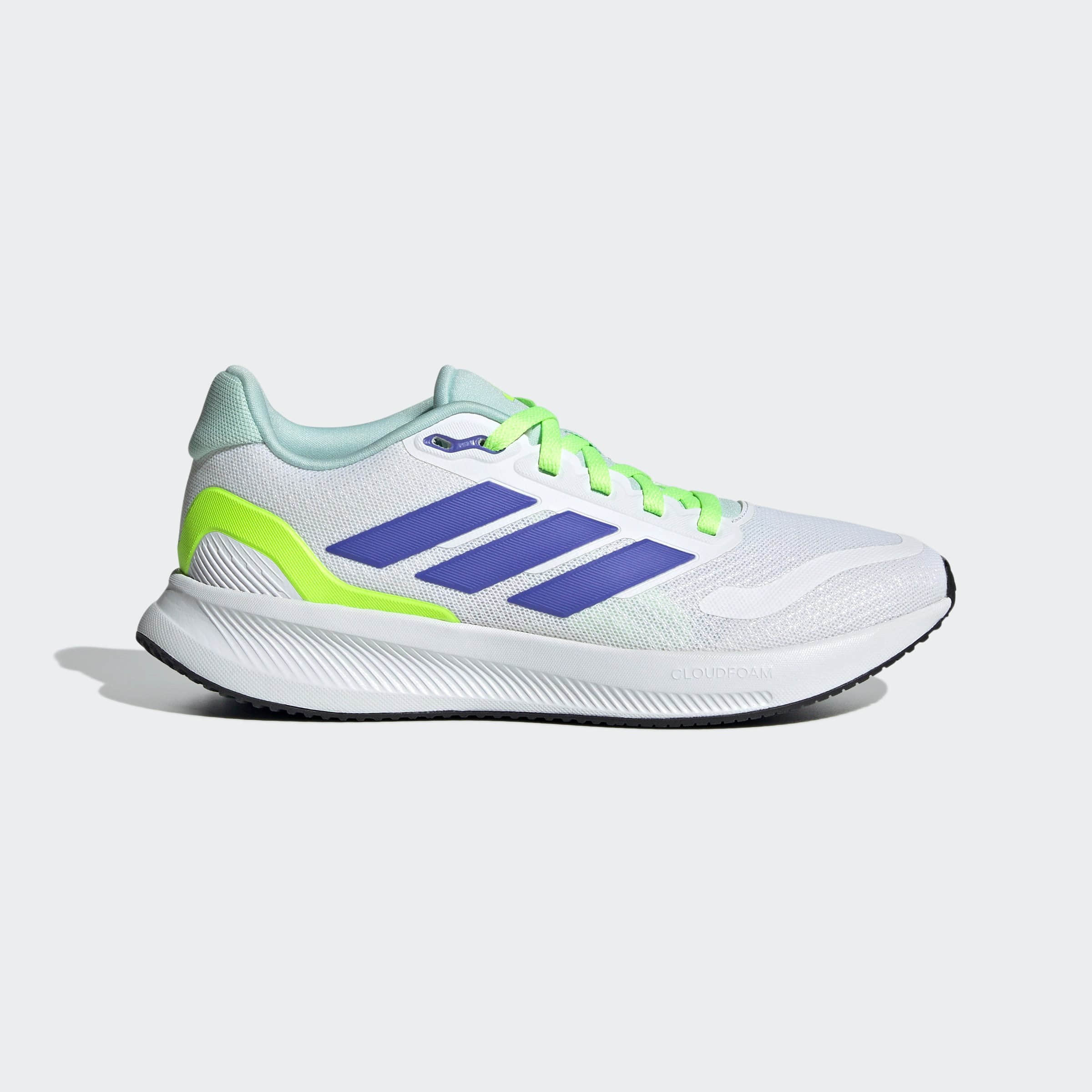 Sneaker adidas RUNFALCON 5 KIDS Running Shoes - Cloudfoam Cushioning & Breathable Textile for Active Kids Cloud Whit