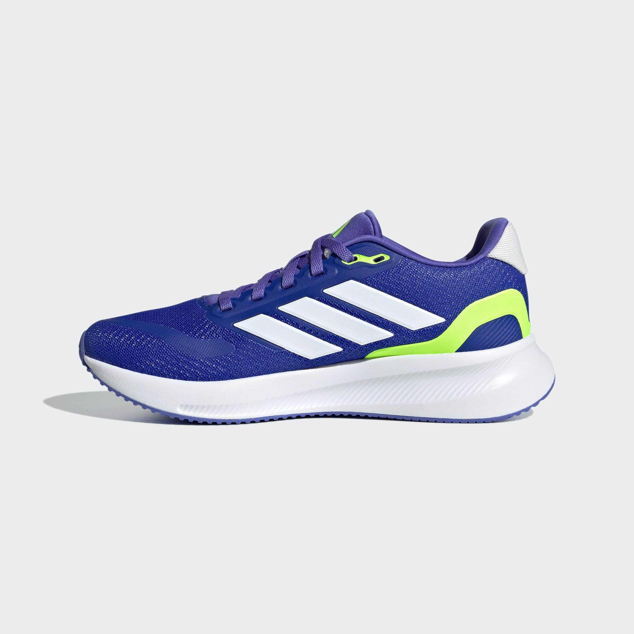 adidas RUNFALCON 5 KIDS Running Shoes - Cloudfoam Cushioning & Breathable Textile for Active Kids Lucid Blue Sneaker