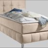 andas Boxspringbett Salo | Inkl. Premium-Topper | 6 Breiten (90-200cm) | 2 Härtegrade + TFK H4 Option | Elegantes Karostepp-Kopfteil beige andas Betten