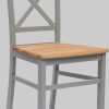 Stühle andas andas Tatra TOPSELLER Esszimmerstühle Landhausstil - Massivholz-Set (2er/4er/6er) | Skandinavisches Design | FSC®-zertifiziert hellgrau