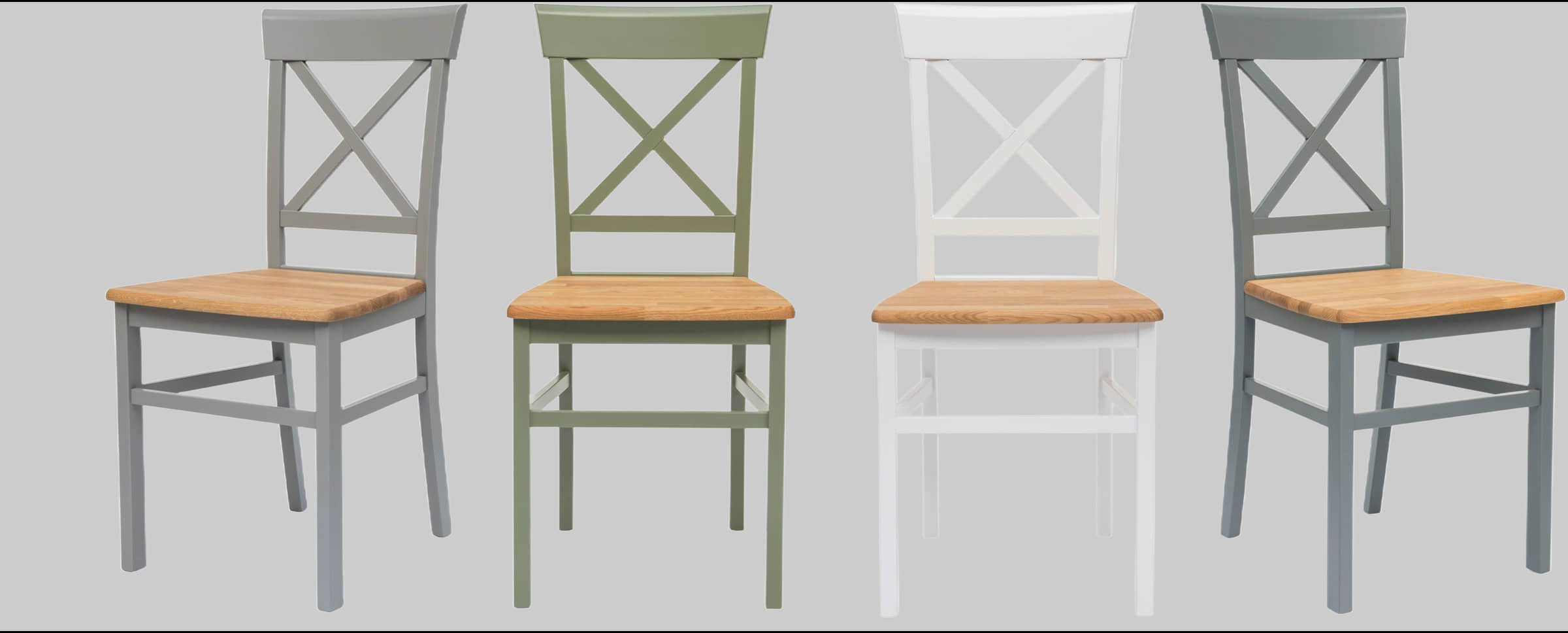Stühle andas andas Tatra TOPSELLER Esszimmerstühle Landhausstil - Massivholz-Set (2er/4er/6er) | Skandinavisches Design | FSC®-zertifiziert olivgrün
