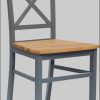 andas Tatra TOPSELLER Esszimmerstühle Landhausstil - Massivholz-Set (2er/4er/6er) | Skandinavisches Design | FSC®-zertifiziert blaugrau andas Stühle
