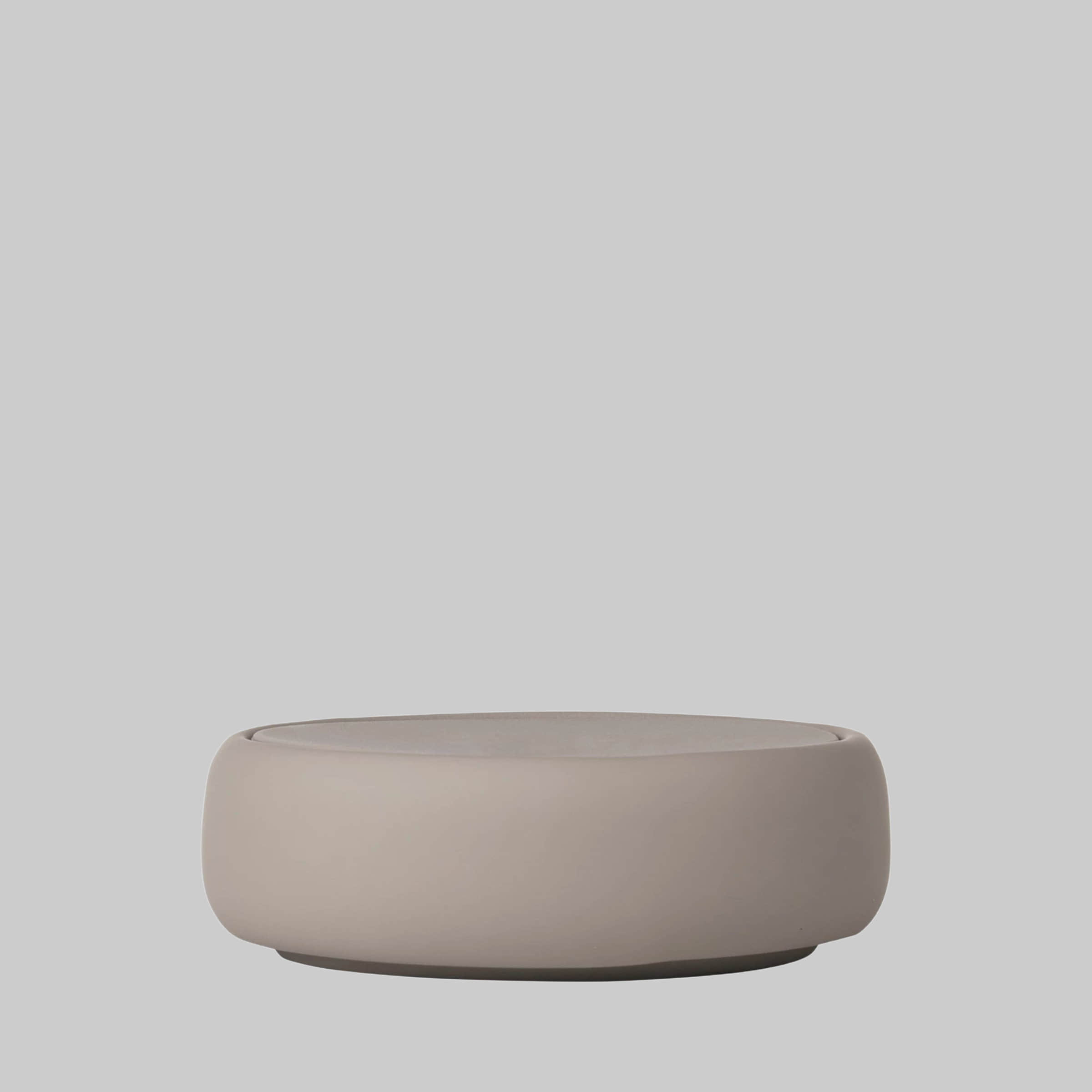 blomus SONO Aufbewahrungsdose - Hochwertige Keramik-Dose mit Silikon-Deckel (12cm Ø) - Moderner Organizer für Bad, Büro & Haushalt - 6 Farben wählbar Satellite Aufbewahrung blomus