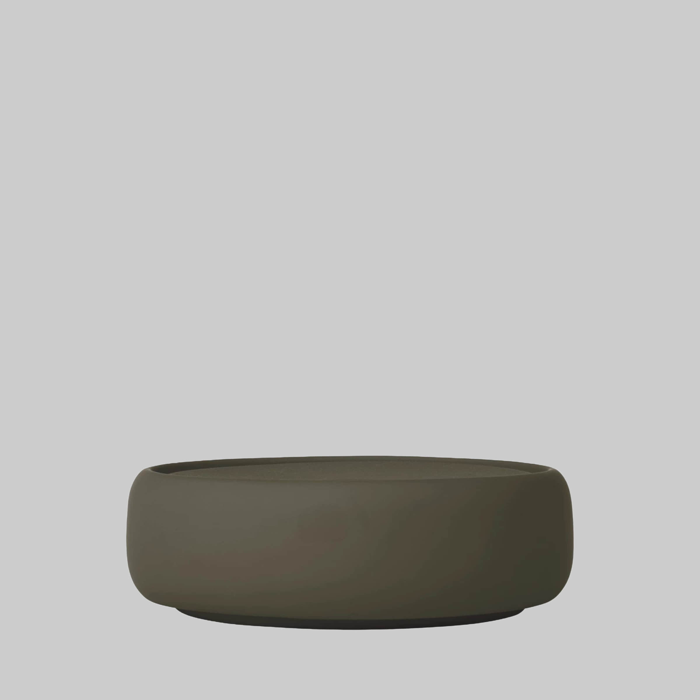blomus blomus SONO Aufbewahrungsdose - Hochwertige Keramik-Dose mit Silikon-Deckel (12cm Ø) - Moderner Organizer für Bad, Büro & Haushalt - 6 Farben wählbar Tarmac Aufbewahrung