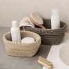 blomus Aufbewahrung blomus TELA Crochet Storage Basket - Premium Synthetic Fiber Organizer for Home Decor (Multiple Sizes & Colors Available) Moonbeam