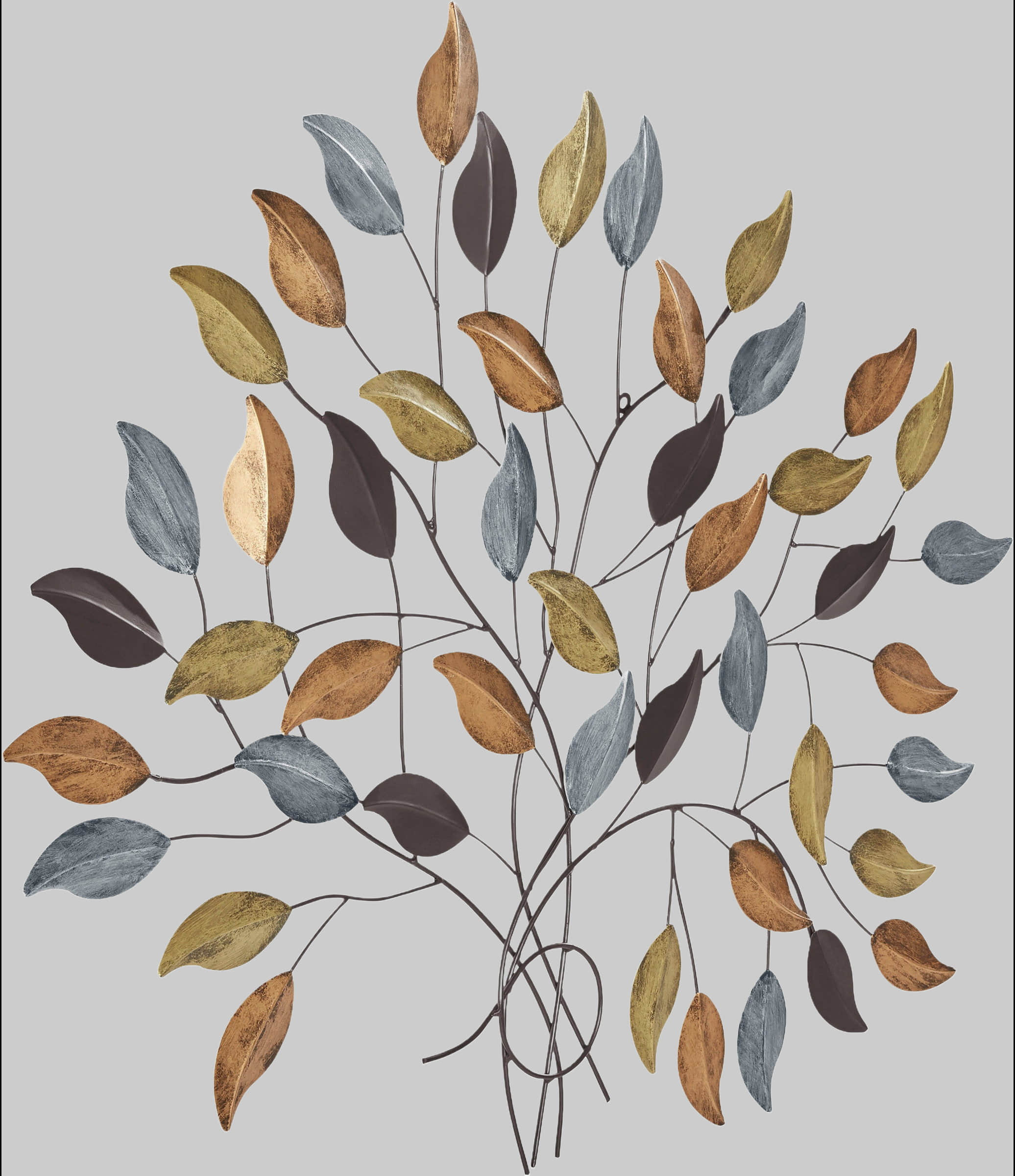 my home 'Fagus' Modern Metal Wall Art - Intricate Leaf Design Wall Decoration for Living Room & Office my home Dekoration