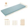 sleepling Premium Bench Cushion - Dense Woven Sofa Fabric with Anti-Slip Base | Washable Cover | EU-Made Comfort Foam | 120-200cm Width Options türkis Dekoration sleepling