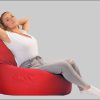 sunnypillow Sitzsack XXL – Premium Gaming Sitzsack mit Styropor-Füllung für Kinder & Erwachsene | Bequem & Stabil Rot sunnypillow Sessel