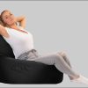 Sessel sunnypillow sunnypillow Sitzsack XXL – Premium Gaming Sitzsack mit Styropor-Füllung für Kinder & Erwachsene | Bequem & Stabil Schwarz