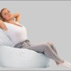 sunnypillow Sessel sunnypillow Sitzsack XXL – Premium Gaming Sitzsack mit Styropor-Füllung für Kinder & Erwachsene | Bequem & Stabil Weiß