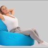 sunnypillow Sitzsack XXL – Premium Gaming Sitzsack mit Styropor-Füllung für Kinder & Erwachsene | Bequem & Stabil Blau Sessel sunnypillow