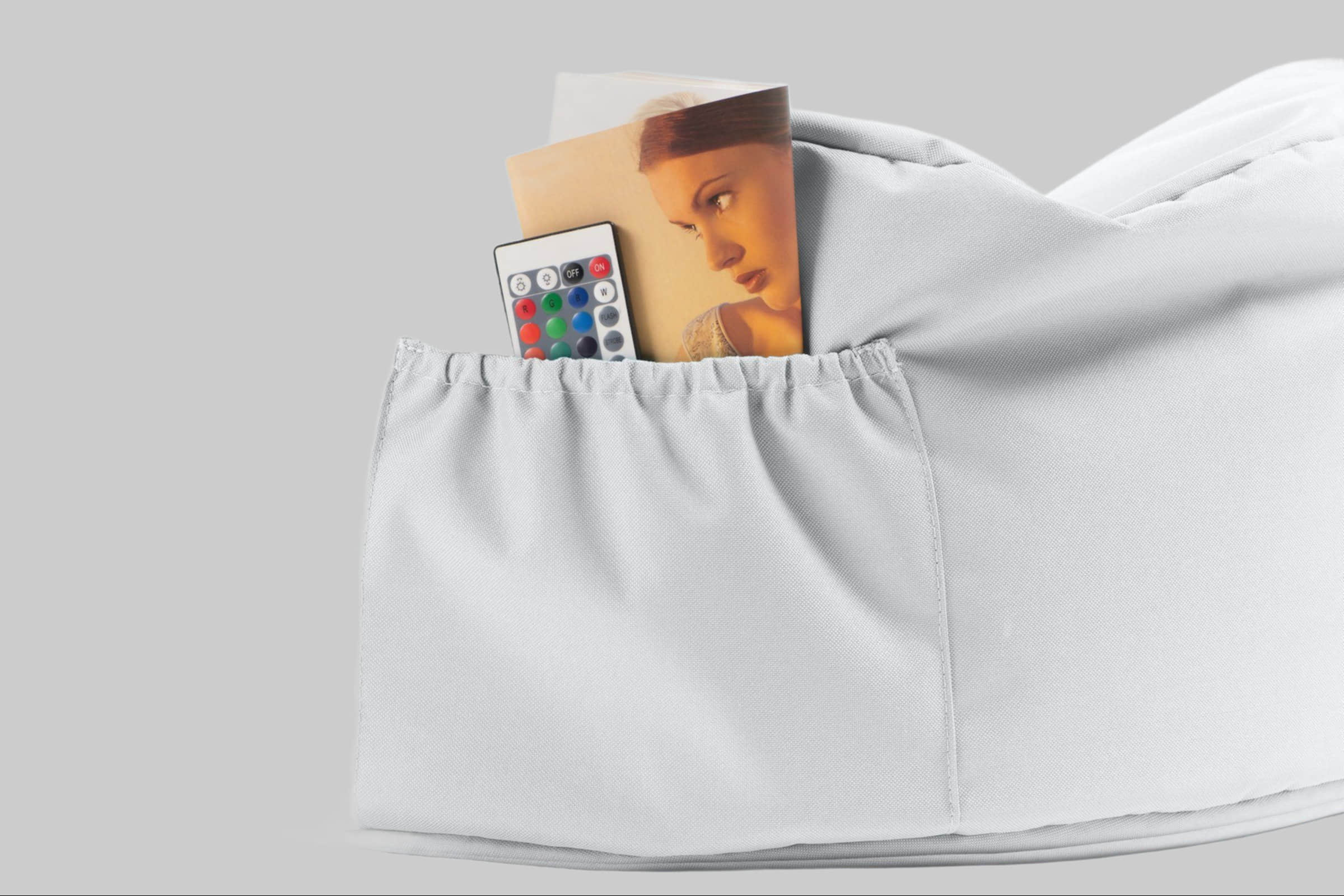 sunnypillow Sessel sunnypillow Sitzsack XXL – Premium Gaming Sitzsack mit Styropor-Füllung für Kinder & Erwachsene | Bequem & Stabil Weiß