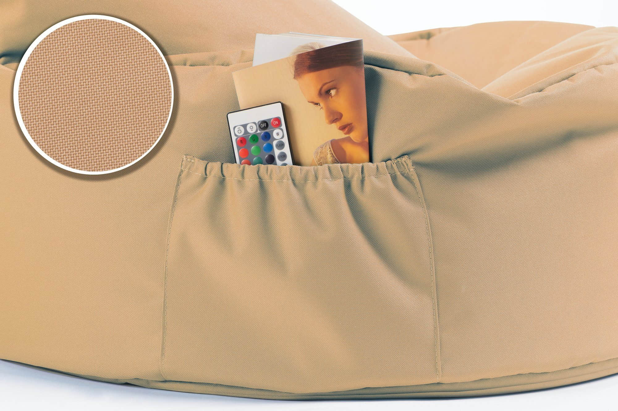 sunnypillow Sessel sunnypillow Sitzsack XXL – Premium Gaming Sitzsack mit Styropor-Füllung für Kinder & Erwachsene | Bequem & Stabil Beige