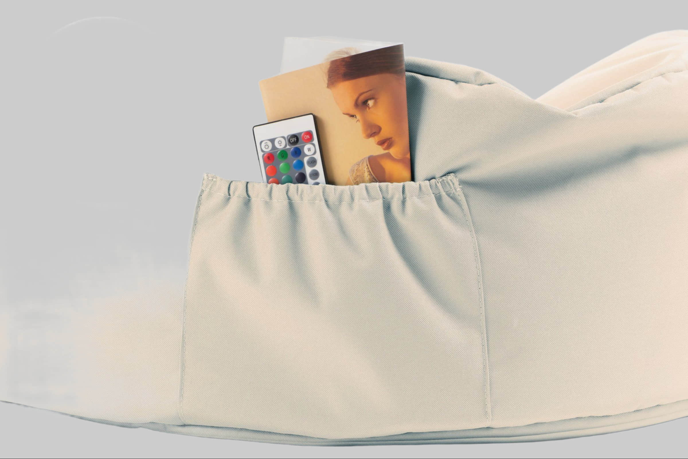 Sessel sunnypillow sunnypillow Sitzsack XXL – Premium Gaming Sitzsack mit Styropor-Füllung für Kinder & Erwachsene | Bequem & Stabil Cremefarben