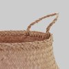 tegawo Seegras-Korb faltbar mit Baumwollhenkeln | Pflanzkorb & Aufbewahrungskorb | Nachhaltiges Naturmaterial | Ø[X]cm tegawo Dekoration