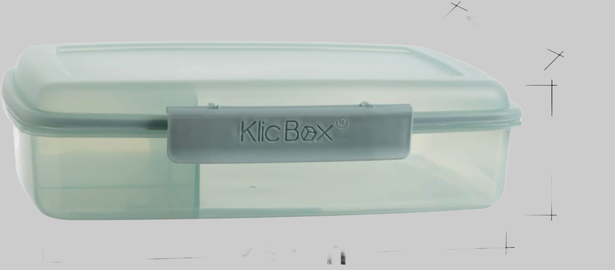 2friends 2friends 3-Piece BPA-Free Lunch Box Set for Kids & Adults – Compartmentalized, Leakproof, Microwave/Dishwasher Safe (Transparent, Gray, Green) Koch- & Backzubehör