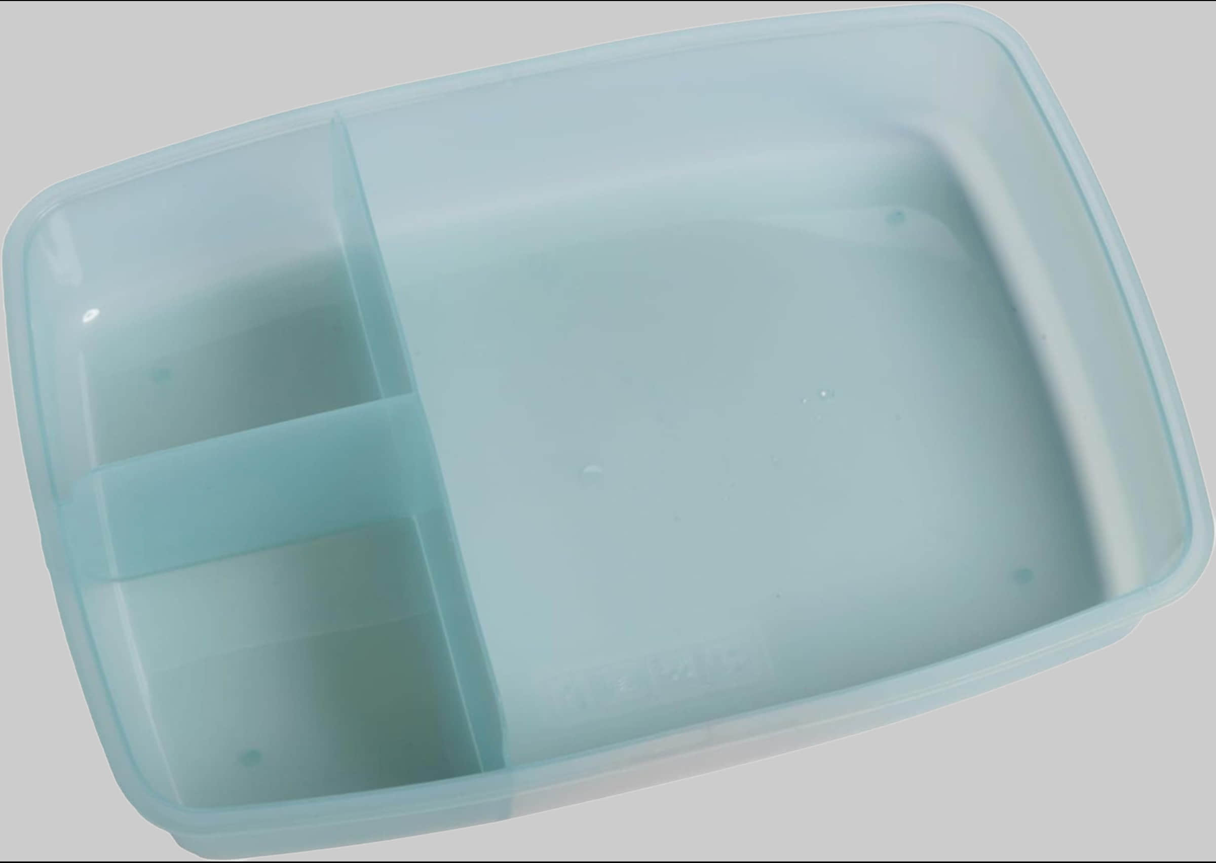 2friends 2friends 3-Piece BPA-Free Lunch Box Set for Kids & Adults – Compartmentalized, Leakproof, Microwave/Dishwasher Safe (Transparent, Gray, Green) Koch- & Backzubehör