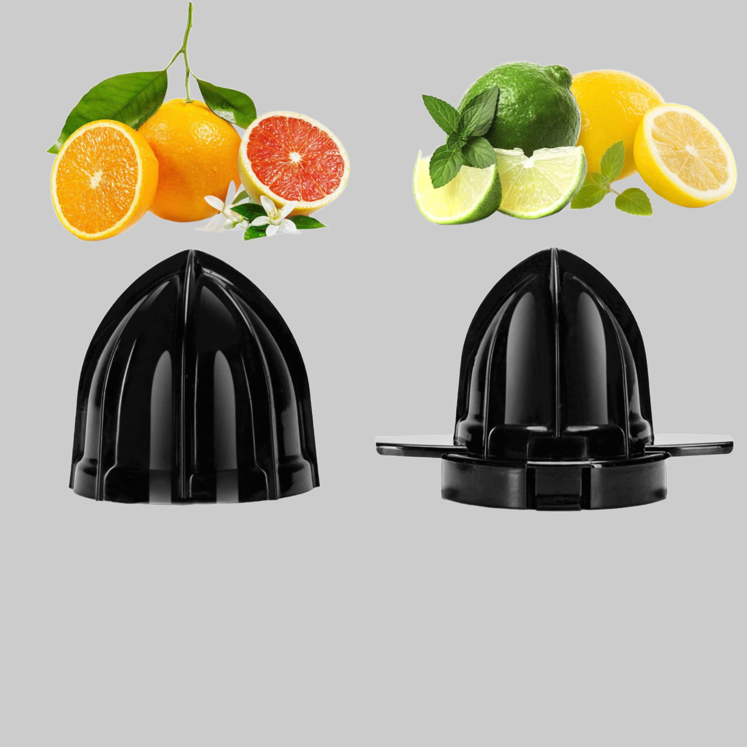Küchenkleingeräte Aigostar Aigostar Elektrische Saftpresse mit 2 Kegeln | 40W Zitruspresse für Orangen & Zitronen | BPA-frei, tropfsicher, 0.7L Behälter | Maximale Saftausbeute Schwarz