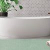 Badematten Andiamo Andiamo Badematte 'Arezzo' – 16 mm hoch, rutschhemmend & fußbodenheizungsgeeignet | Premium Polyester | Waschbar bei 30°C | Uni-Farben | Auch als 2er-Set salbeigrün