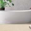 Andiamo Badematte 'Arezzo' – 16 mm hoch, rutschhemmend & fußbodenheizungsgeeignet | Premium Polyester | Waschbar bei 30°C | Uni-Farben | Auch als 2er-Set creme Andiamo Badematten