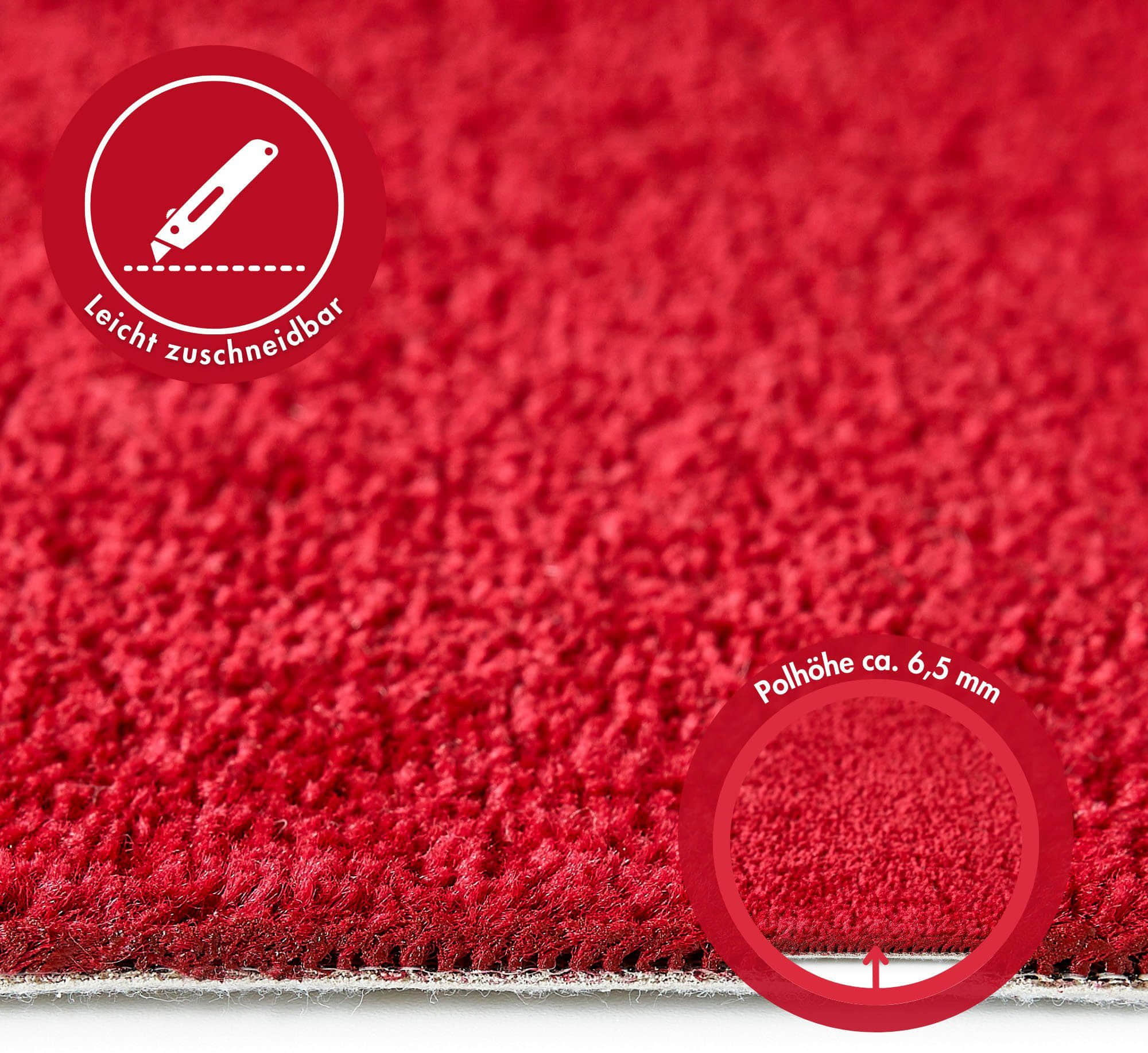 Andiamo Teppiche Andiamo Teppichboden Kräuselvelours Ines | 8.5mm Thick | 400cm Wide | GUT-Certified | Allergy-Friendly | Sound-Absorbing | Multiple Uni Colors | Residential Warranty rot