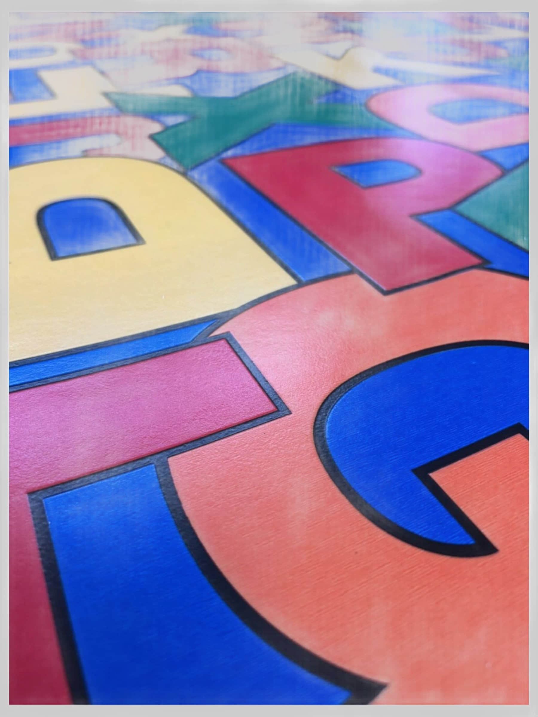 Andiamo Vinylboden PVC Paris Flooring - 200x300cm/200x400cm | 2.20mm Thick | 1,600g/m² Weight | Foam Backed CV Floor Covering Buchstaben Bauen & Renovieren Andiamo