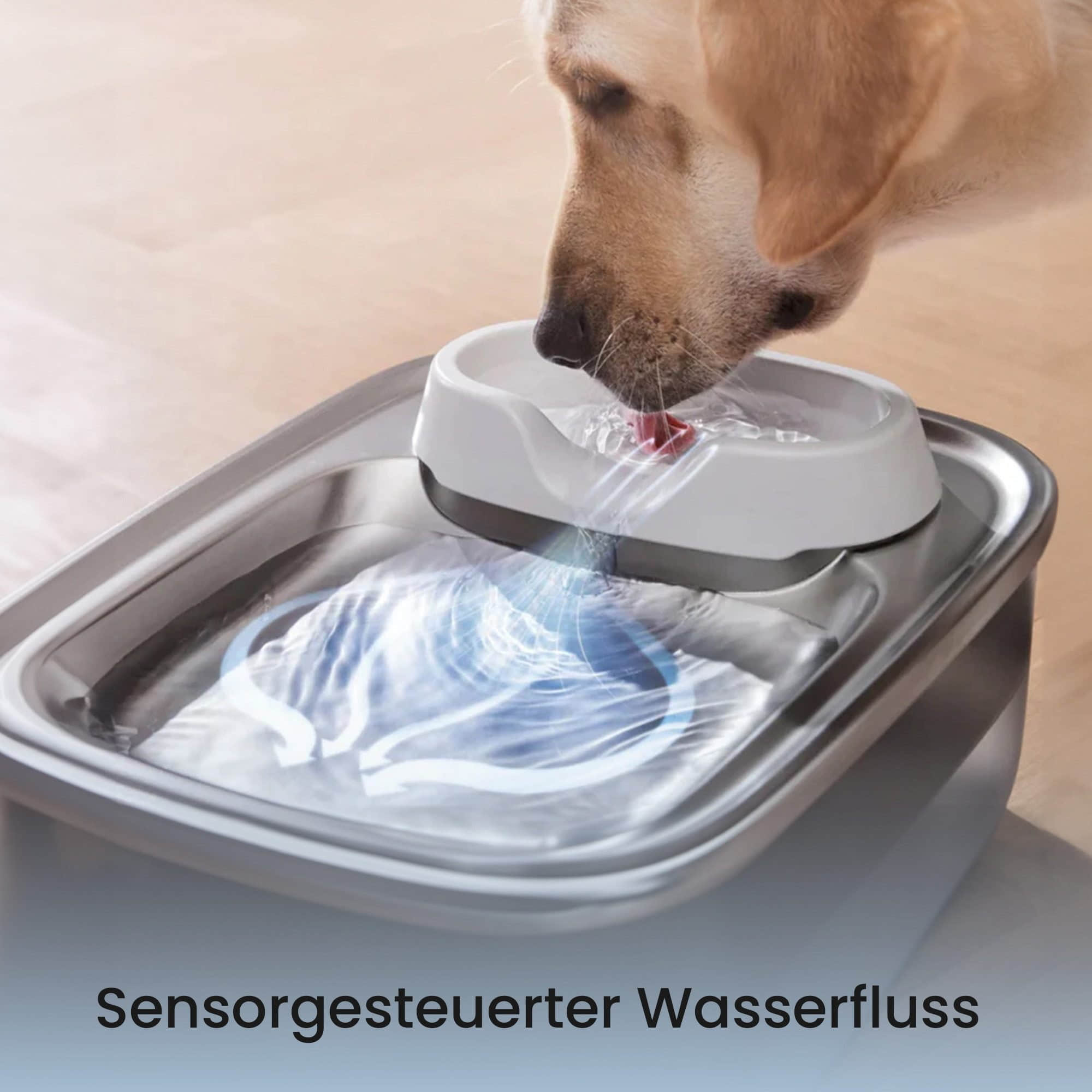 AstroPet AstroPet Poseidon Series XL Wireless Pet Water Fountain - 7L Capacity, 40-Day Battery, Ultra Quiet (<30dB) Cat & Dog Drinking Fountain with Smart Sensor Technology Tierbedarf
